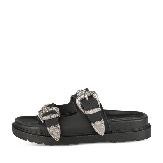 Slippers_avec_talon ZWART Dames