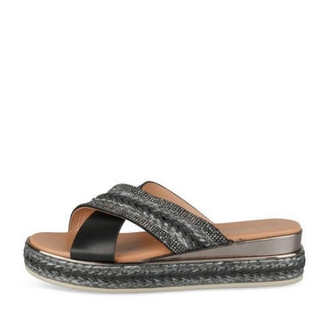 Slippers_avec_talon ZWART Dames