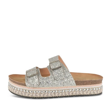 Slippers_avec_talon ZILVER Dames