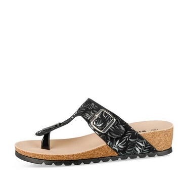 Teenslippers_avec_talon ZWART Dames
