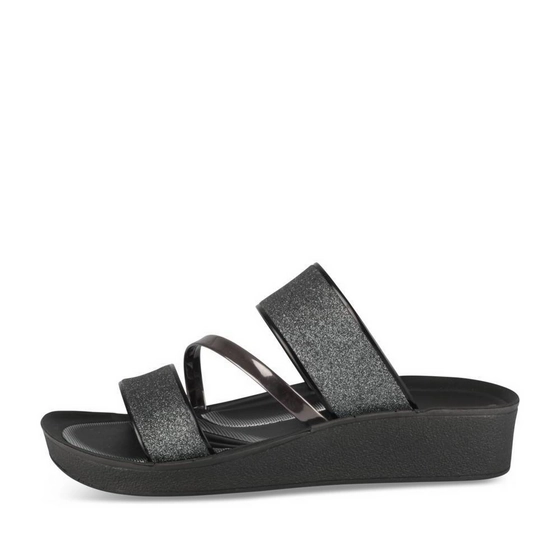 Slippers_avec_talon ZWART Dames