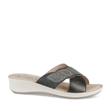 Slippers_avec_talon ZWART Dames