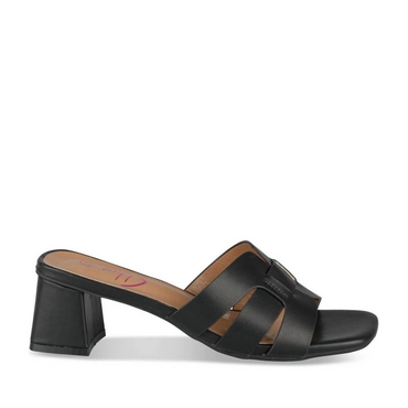 Slippers_avec_talon ZWART Dames