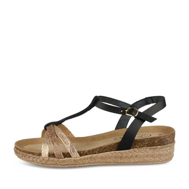 Sandalen_avec_talon ZWART/GOUD Dames