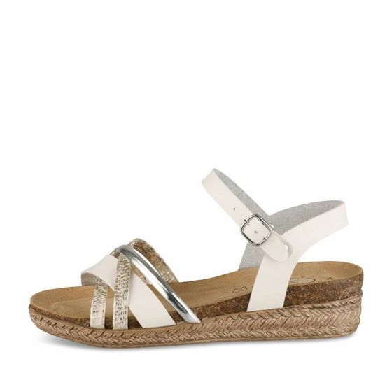 Sandalen_avec_talon WIT/ZILVER Dames