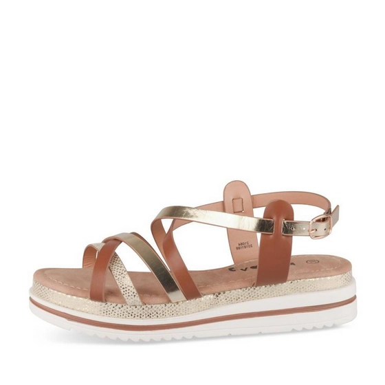 Sandales COGNAC Femme