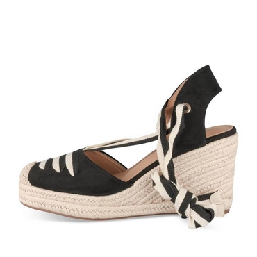 Espadrilles_avec_talon ZWART Dames