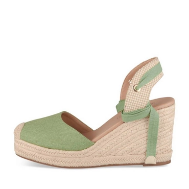 Espadrilles_avec_talon GROEN Dames
