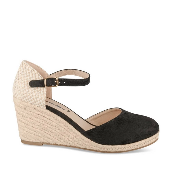 Espadrilles_avec_talon ZWART Dames