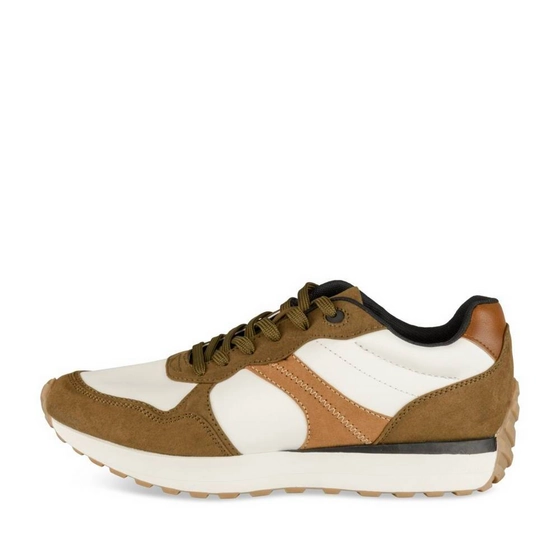 Sneakers WIT/KAKI Heren