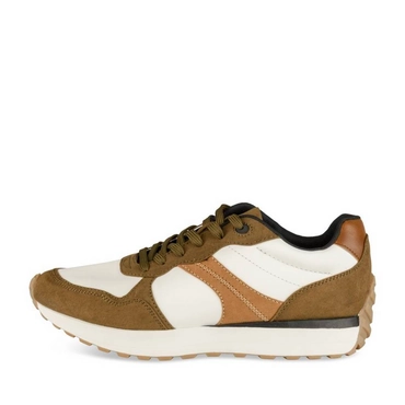 Sneakers WIT/KAKI Heren