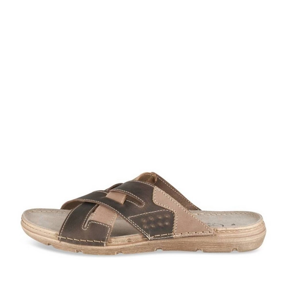 Slippers DONKER KASTANJEBRUIN Heren