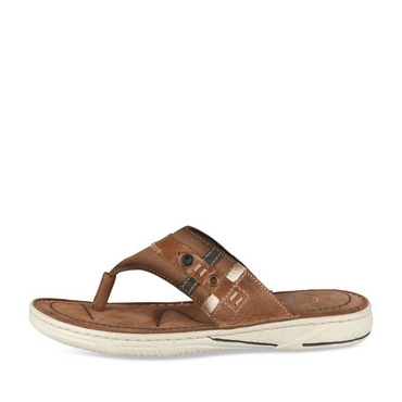 Teenslippers KASTANJEBRUIN Heren