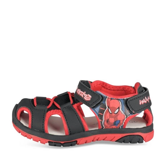 Sandales NOIR/ROUGE Garçon