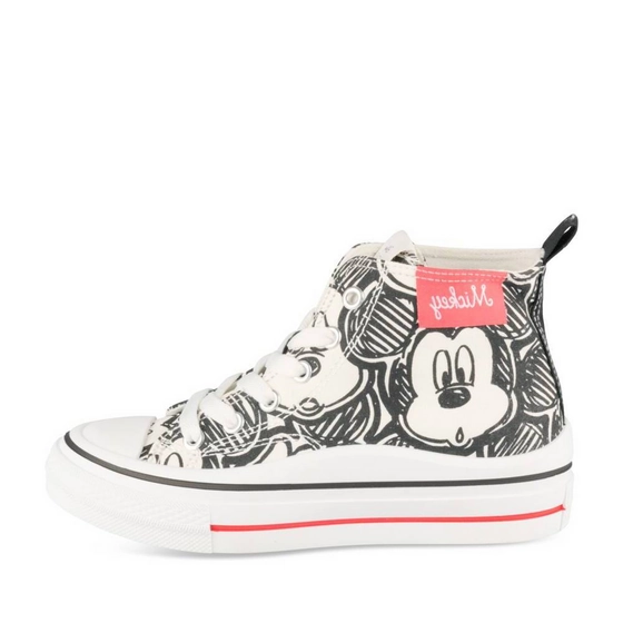 Baskets BLANC/NOIR Fille