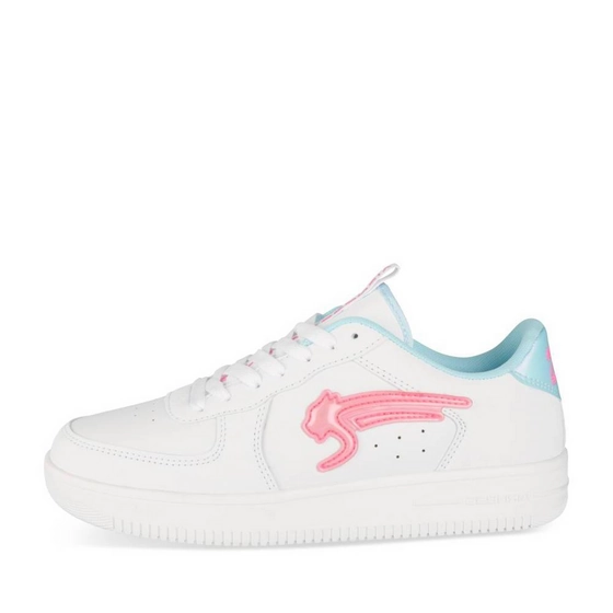 Baskets BLANC/ROSE Femme
