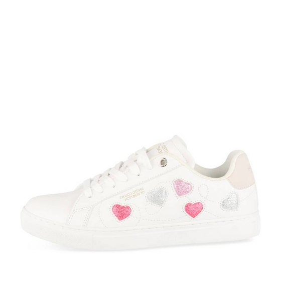 Baskets BLANC/ROSE Femme