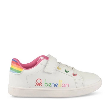 Baskets BLANC/MULTICO Fille