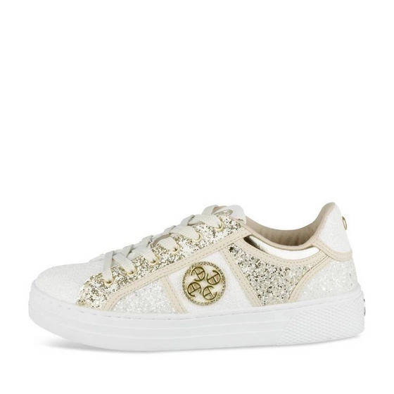 Baskets BLANC/OR Femme