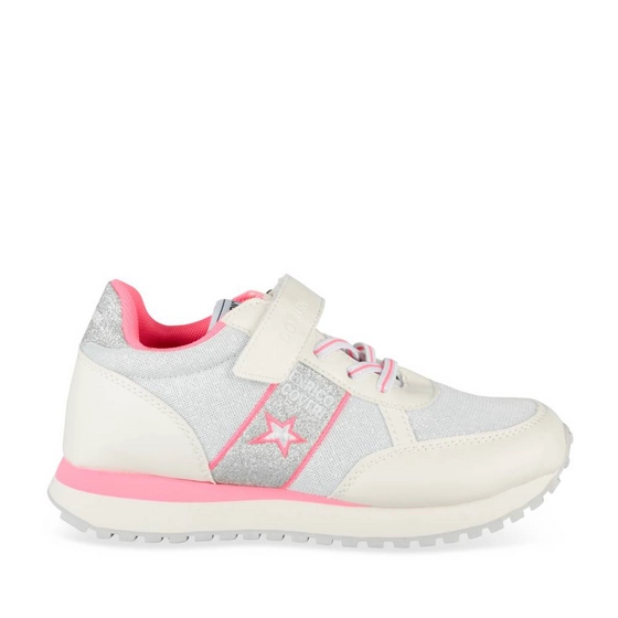 Baskets BLANC/ROSE Fille