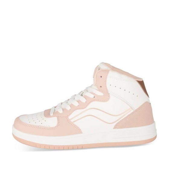 Baskets BLANC/ROSE Femme