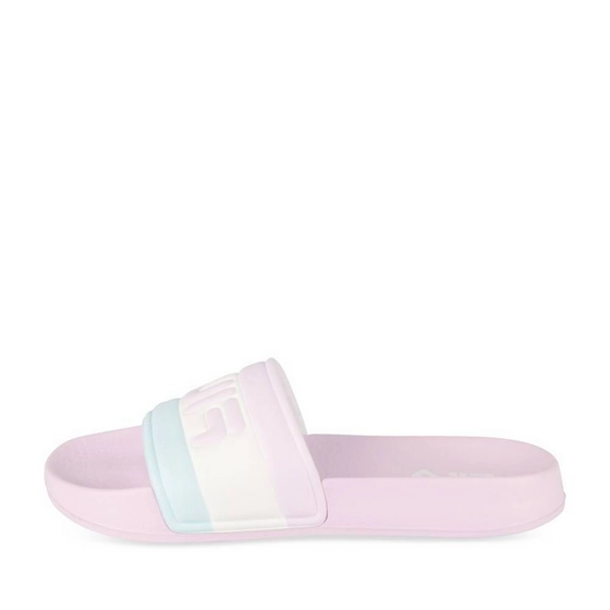 Badslippers VIOLET/WIT Meisjes
