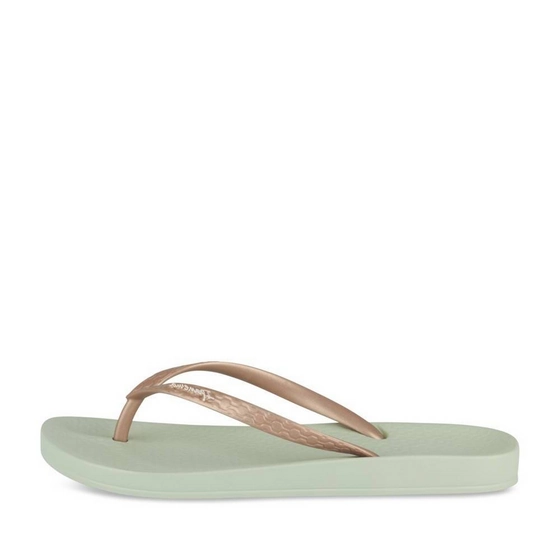 Teenslippers_avec_talon GROEN Dames