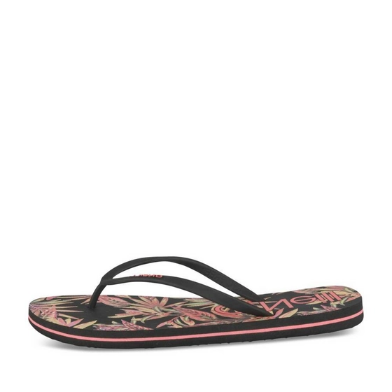 Teenslippers_avec_talon ZWART Dames