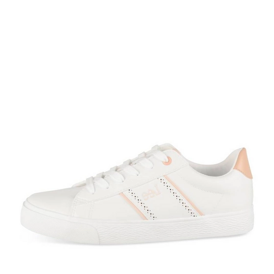 Baskets BLANC/ROSE Femme