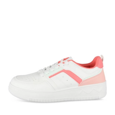 Baskets BLANC/ROSE Femme