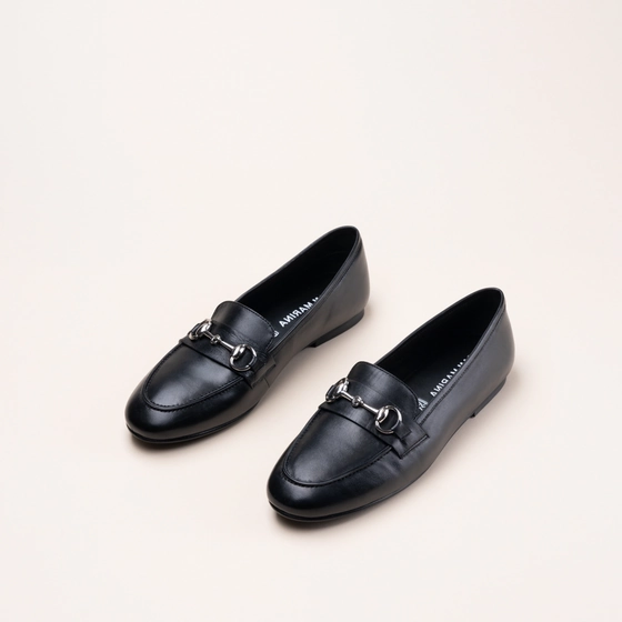 Mocassins_avec_talon ZWART Dames