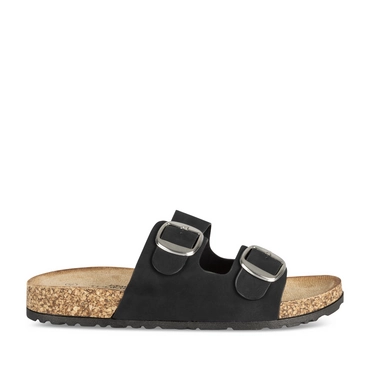 Slippers_avec_talon ZWART Dames