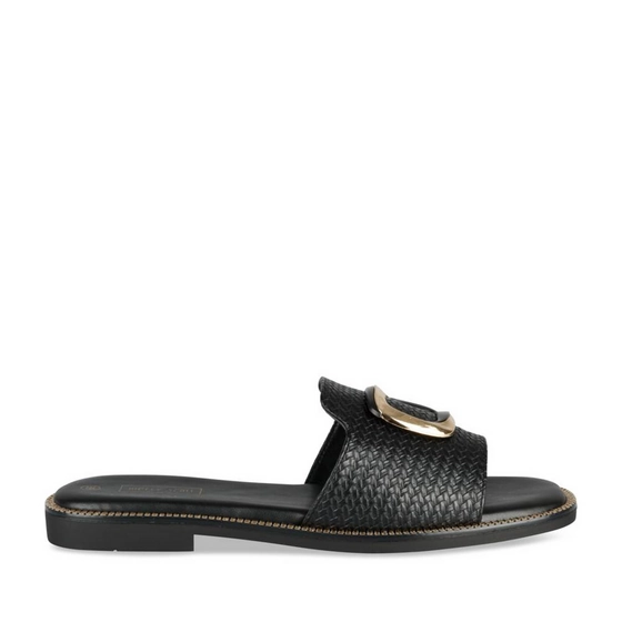 Slippers_avec_talon ZWART Dames