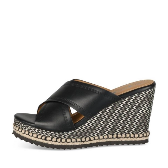 Slippers_avec_talon ZWART Dames