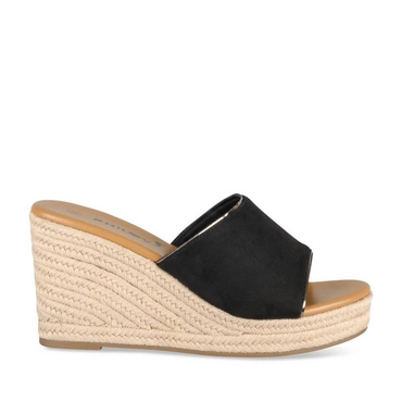 Slippers_avec_talon ZWART Dames