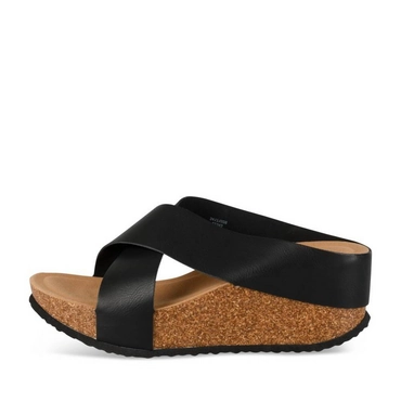 Slippers_avec_talon ZWART Dames
