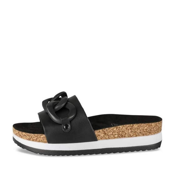 Slippers_avec_talon ZWART Dames