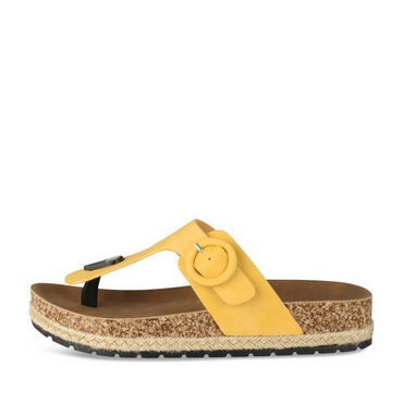 Teenslippers_avec_talon GEEL Dames
