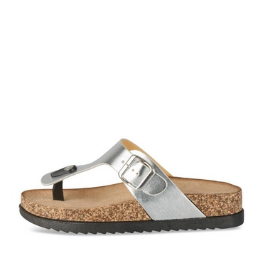 Teenslippers_avec_talon ZILVER Dames