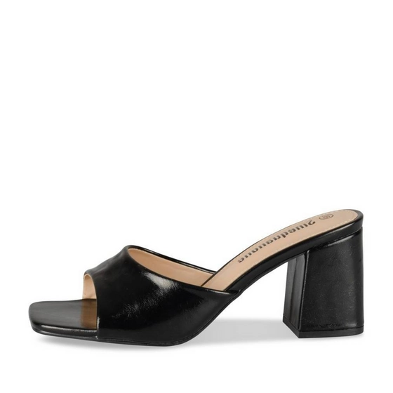 Slippers_avec_talon ZWART Dames