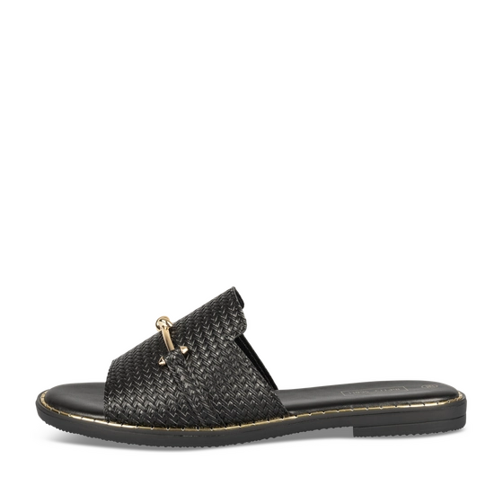 Slippers_avec_talon ZWART Dames