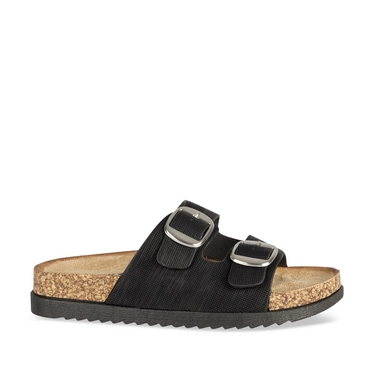 Slippers_avec_talon ZWART Dames