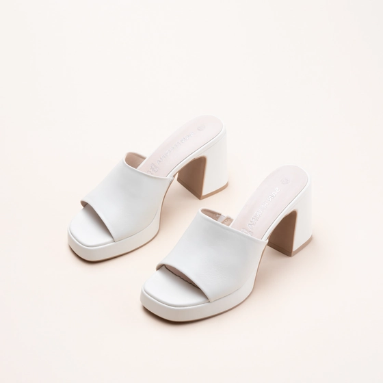 Mules BLANC Femme