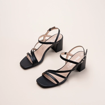 Sandalen_avec_talon ZWART Dames