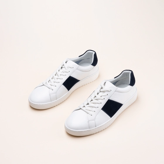 Sneakers WIT/NAVY Heren
