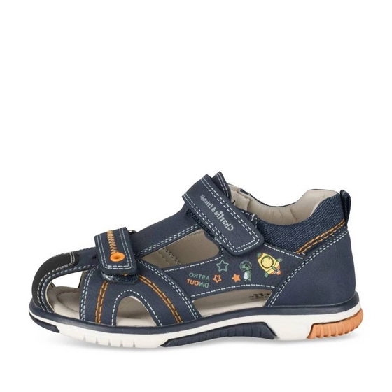 Sandales MARINE/ORANGE Garçon