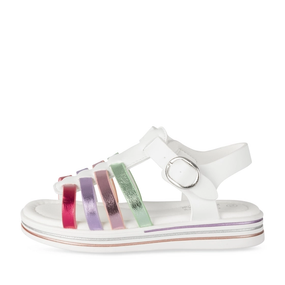Sandales BLANC/MULTICO Fille