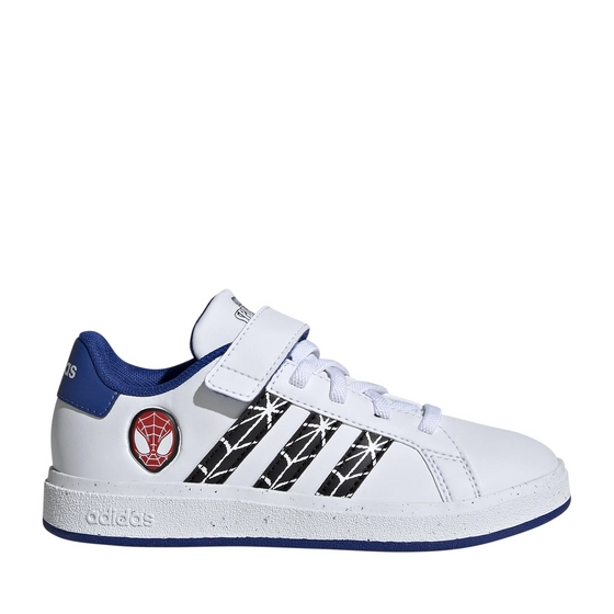 Baskets BLANC Grand Court Spiderman