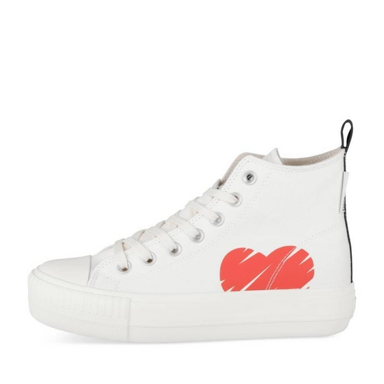 Sneakers WIT/ROOD Dames