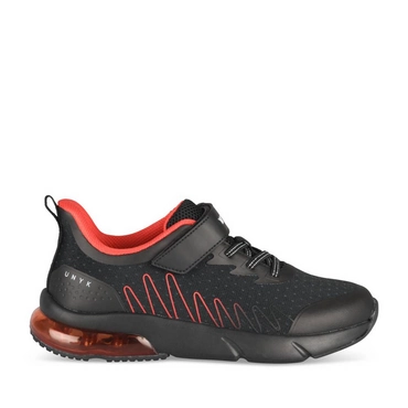Baskets NOIR/ROUGE Garçon